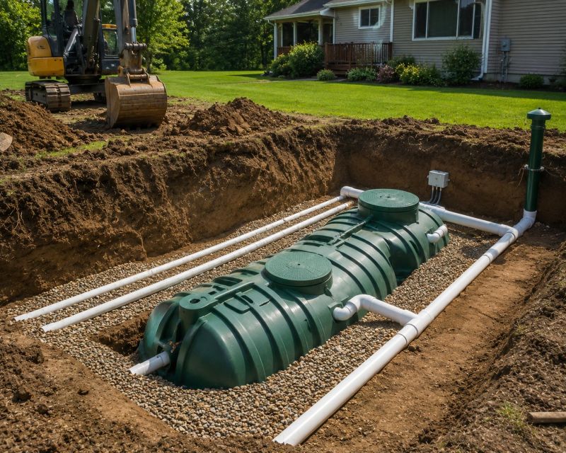 Aerobic Sewage Installation in Columbus, OH