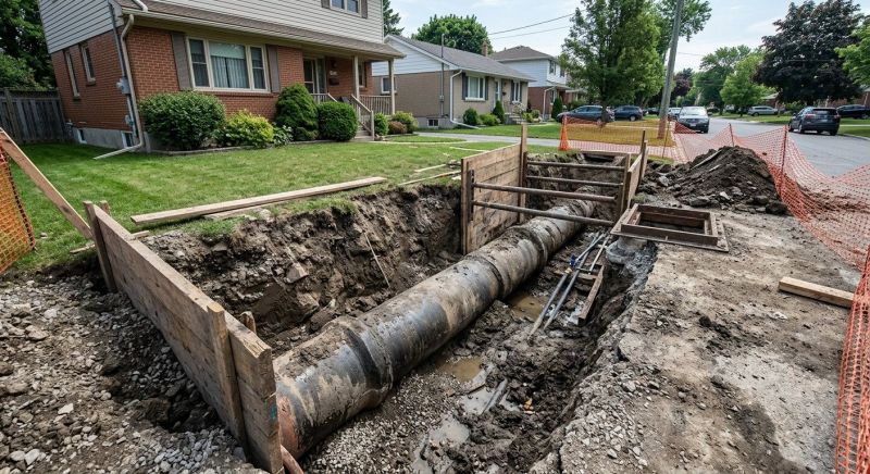 Sewage Line Installation in Austin, TX